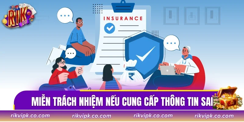 Miễn trừ trách nhiệm về việc cung cấp thông tin sai lệch